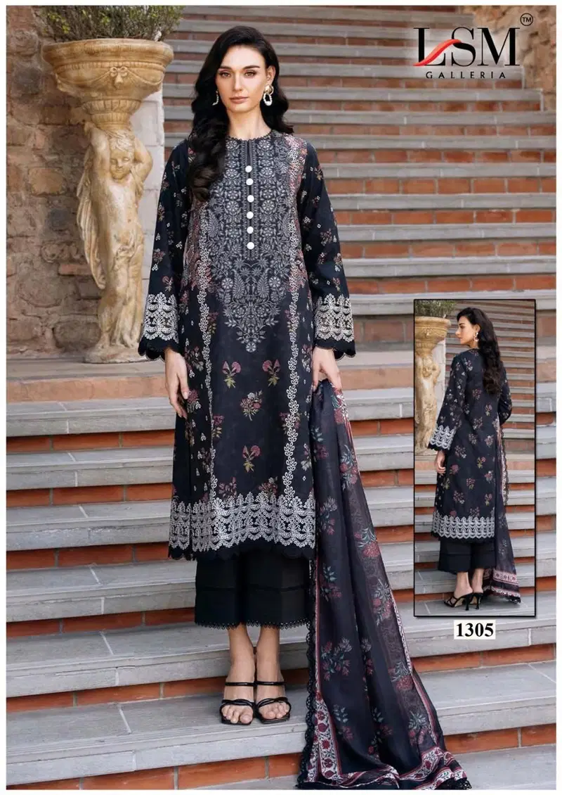 Parian Dream Vol 13 By Lsm Lawn Cotton Pakistani Dress Material Orders In India